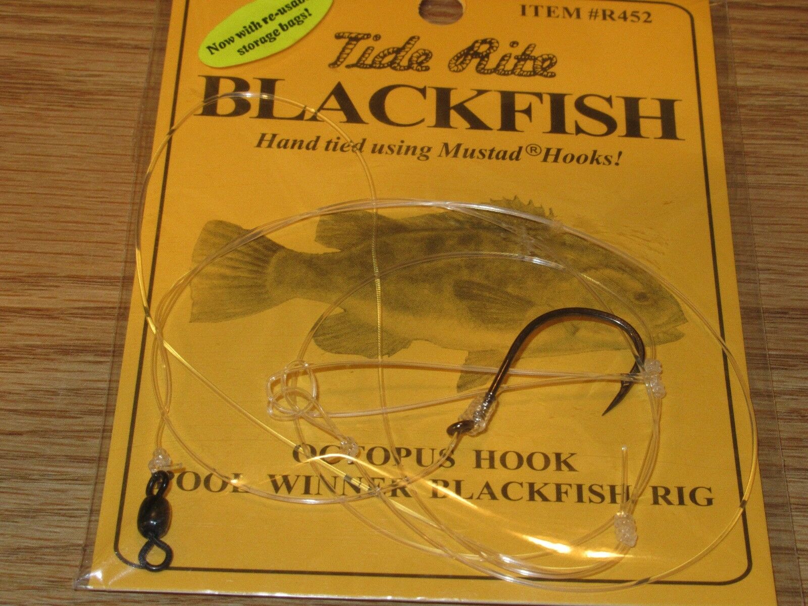 1 BLACKFISH TAUTOG FISHING RIGS TIDE RITE R452 OCTOPUS POOL WINNER 1 HOOK  RIG